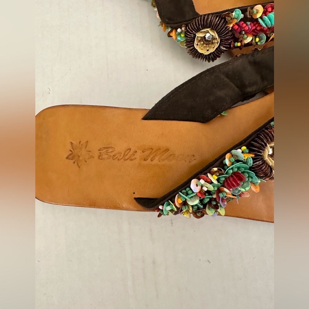 Bali Moom Beaded Sandals Size 40(9 US)) - Picture 5 of 6